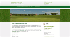 Desktop Screenshot of frederickgolfclub.com