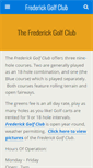 Mobile Screenshot of frederickgolfclub.com