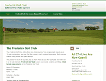 Tablet Screenshot of frederickgolfclub.com